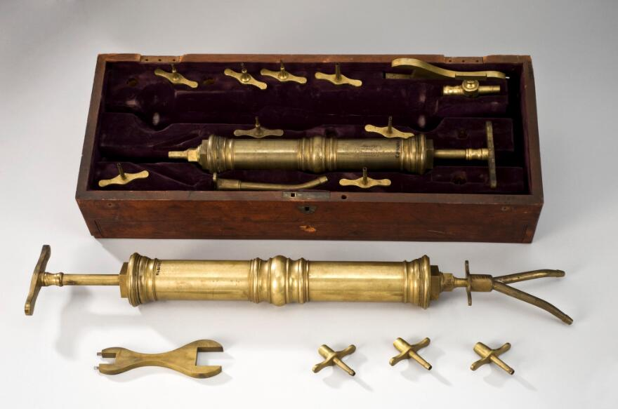 Embalming Syringe Set, London, England, 1790-1820