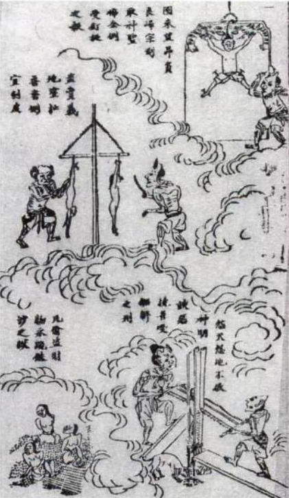 Diyu (‘earth prison’) is the realm of the dead in Chinese mythology
