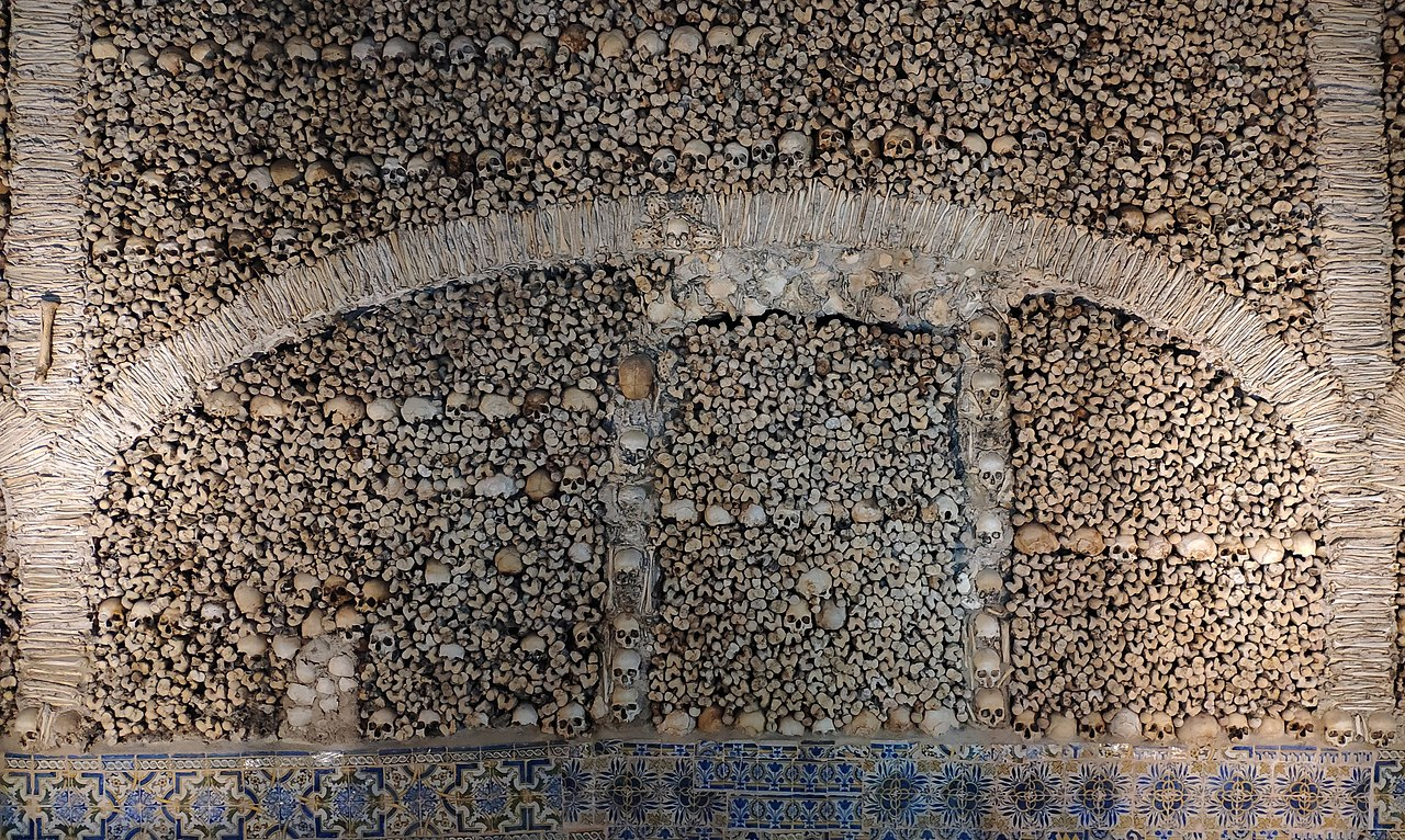Chapel of Bones is one of the best-known monuments in Évora, Portugal