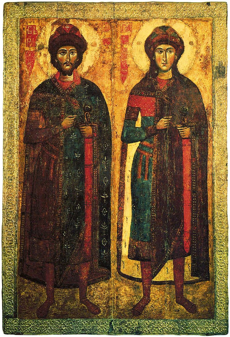 Boris and Gleb were the first saints canonized in Kievan Rus’ after the Christianization of the country