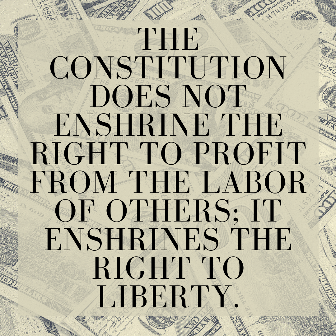 The Constitution doesn’t guarantee the right to obscene profits